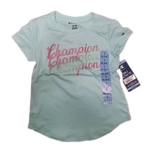 Champion Girls Active Tee Paradise Blue 6/6x